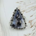Dendritic Agate Size Us 11 Sterling Silver Ring (REXT110-173)