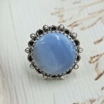 Blue Opal Size US 7 Sterling Silver Ring (REXT110-206)