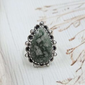 Variscite Size US 7 Sterling Silver Ring (REXT110-180)