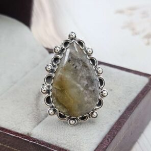 Septarian Size US 8 Sterling Silver Ring (REXT110-209)