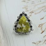 Lizardite Size US 7 Sterling Silver Ring (REXT110-192)