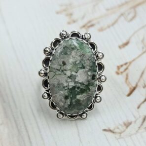 Variscite Size Us 7 Sterling Silver Ring (REXT110-176)