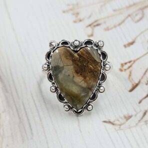 Jasper Size US 10 Sterling Silver Ring (REXT110-193)