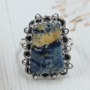 Sodalite Size US 6 Sterling Silver Ring (REXT110-188)