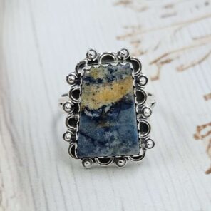 Sodalite Size US 6 Sterling Silver Ring (REXT110-188)
