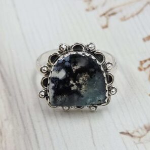 Variscite Size US 11 Sterling Silver Ring (REXT110-179)