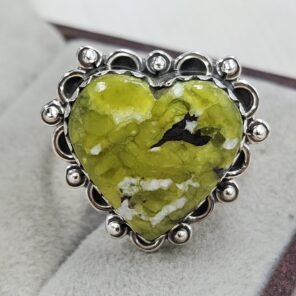 Lizardite Size US 10 Sterling Silver Ring (REXT110-190)