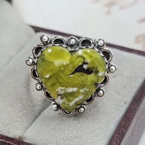 Lizardite Size US 10 Sterling Silver Ring (REXT110-190)
