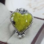 Lizardite Size US 11 Sterling Silver Ring (REXT110-228)