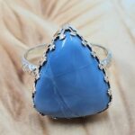 Blue Opal Size US 6 925 Sterling Silver Ring (REXT119-293)