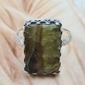 Septarian Size US 6 925 Sterling Silver Ring (REXT119-291)