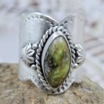 Palamino Turquoise Matt Finish Size US 6 925 Sterling Silver Ring (REXT80-45)