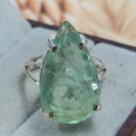 Fluorite Cut Size US 7 925 Sterling Silver Ring (REXT81-24)