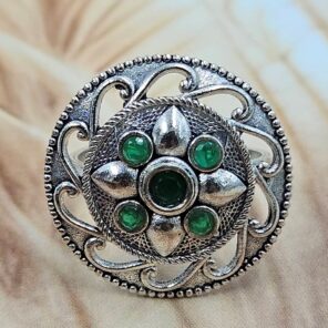 Emerald Size US 7 925 Sterling Silver Ring (RS38-117)