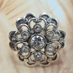 Cubic Zirconia Size US 7 925 Sterling Silver Ring (RS38-122)