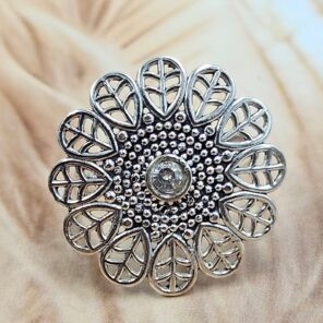 Cubic Zirconia Size US 7 925 Sterling Silver Ring (RS38-125)