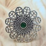 Emerald Size US 7 925 Sterling Silver Ring (RS38-127)