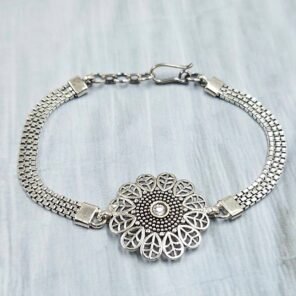 Cubic Zirconia 925 Sterling Silver Bracelet (RS38-108)