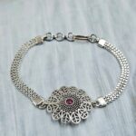 Ruby 925 Sterling Silver Bracelet (RS38-108)