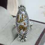 Kerrouchen Seam Agate Size US 7 Sterling Silver Ring (REXT110-247)