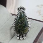 Green Opal Size US 7 Sterling Silver Ring (REXT110-238)