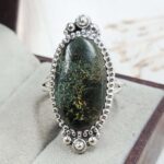 Green Opal Size US 10 Sterling Silver Ring (REXT110-240)