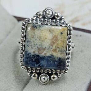 Sodalite Size US 6 Sterling Silver Ring (REXT110-249)