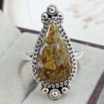 Kerrouchen Seam Agate Size US 10 Sterling Silver Ring (REXT110-245)