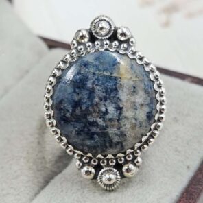 Sodalite Size US 8 Sterling Silver Ring (REXT110-250)