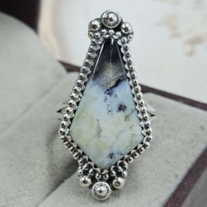 Variscite Size US 8 Sterling Silver Ring (REXT110-256)