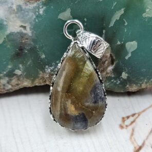 Septarian Sterling Silver Pendant (REXT110-264)