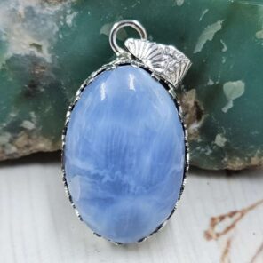 Blue Opal Sterling Silver Pendant (REXT110-265)