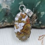 Kerrouchen Seam Agate Sterling Silver Pendant (REXT110-261)