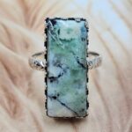 Variscite Size US 8 925 Sterling Silver Ring (REXT119-309)