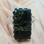 Green Opal Size US 7 925 Sterling Silver Ring (REXT119-301)