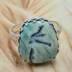Variscite Size US 10 925 Sterling Silver Ring (REXT119-321)