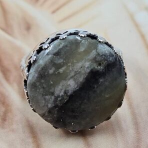 Septarian Size US 7 925 Sterling Silver Ring (REXT119-308)