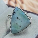 Chrysoprase Size US 7 925 Sterling Silver Ring (REXT119-307)