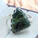 Green Opal Size US 8 925 Sterling Silver Ring (REXT119-315)