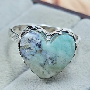 Variscite Size US 6 925 Sterling Silver Ring (REXT119-298)
