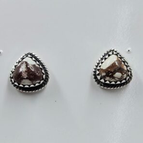 Wild Horse Jasper 925 Sterling Silver Stud Earrings (REXT36-182)