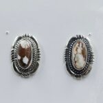 Wild Horse Jasper 925 Sterling Silver Stud Earrings (REXT36-184)