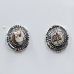 Wild Horse Jasper 925 Sterling Silver Stud Earrings (REXT36-186)