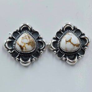 Wild Horse Jasper 925 Sterling Silver Stud Earrings (REXT36-189)