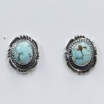 Golden Hills Turquoise 0.75" 925 Sterling Silver Stud Earrings (REXT32-91)