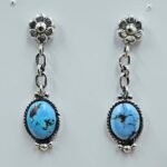 Golden Hills Turquoise 1.25" 925 Sterling Silver Stud Earrings (REXT32-98)