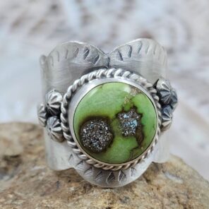Palamino Turquoise Matt Finish Size US 8 925 Sterling Silver Ring (REXT88-215)