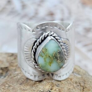 Palamino Turquoise Matt Finish Size US 9 925 Sterling Silver Ring (REXT88-220)