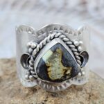 Black Jack Turquoise Matt Finish Size US 10 925 Sterling Silver Ring (REXT88-237)
