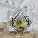 Palamino Turquoise  Matt Finish Size US 10 925 Sterling Silver Ring (REXT88-221)